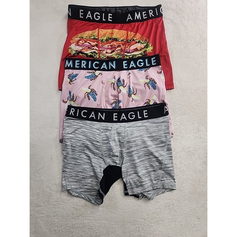 EUC Men's  FLEX  Boxers Briefs  Lot 3 American Eagle 32-34 Medium